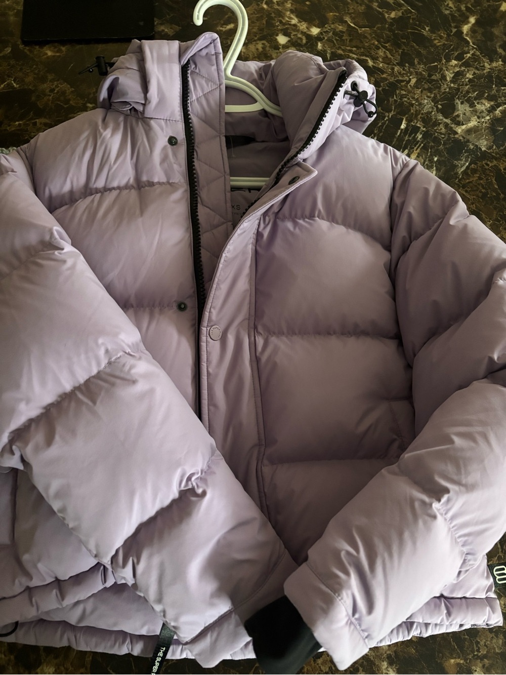 Aritzia Puffer Jacket short - Lavender